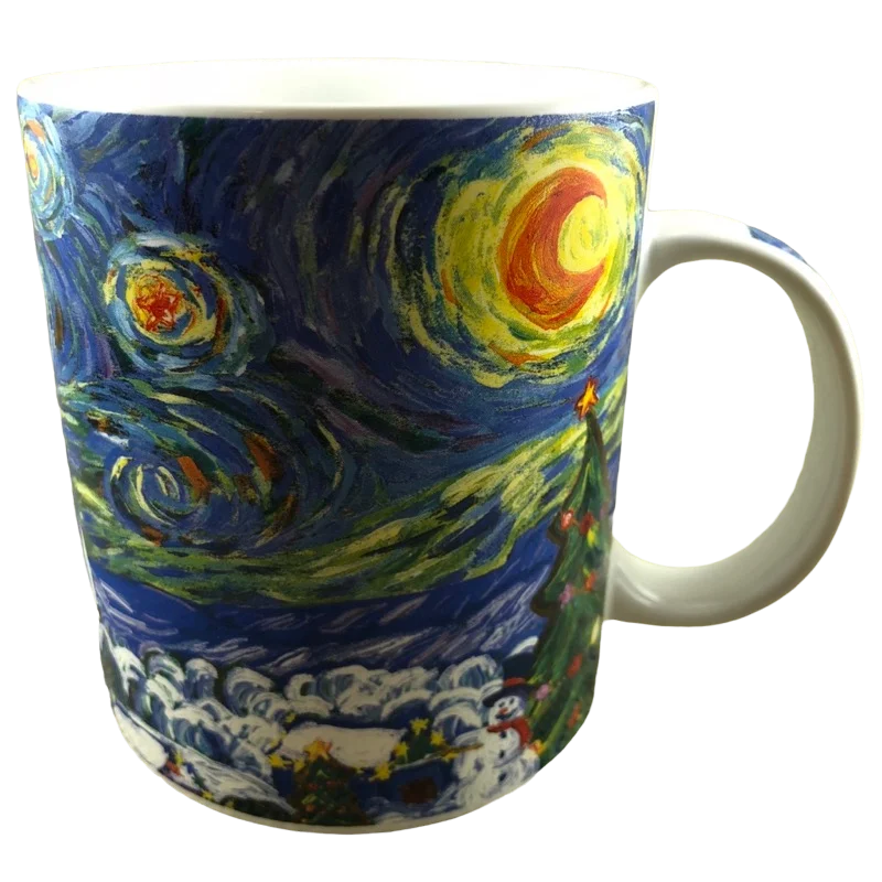 Barista Starry Night Christmas Vincent Van Gogh Mug Starbucks