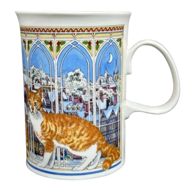 Christmas Cats Orange Tabby Sue Scullard Mug Dunoon