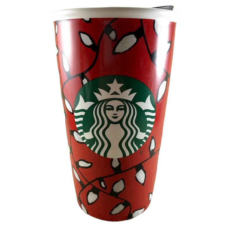 Christmas Lights & Siren 12oz Tumbler 2016 Starbucks