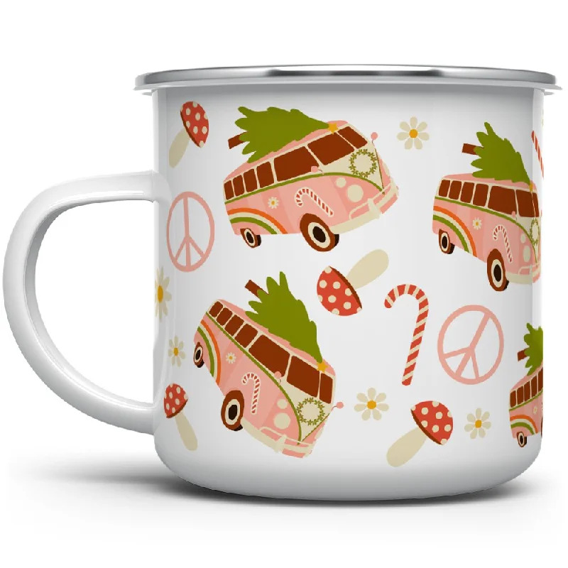 Christmas Peace Bus Camp Mug