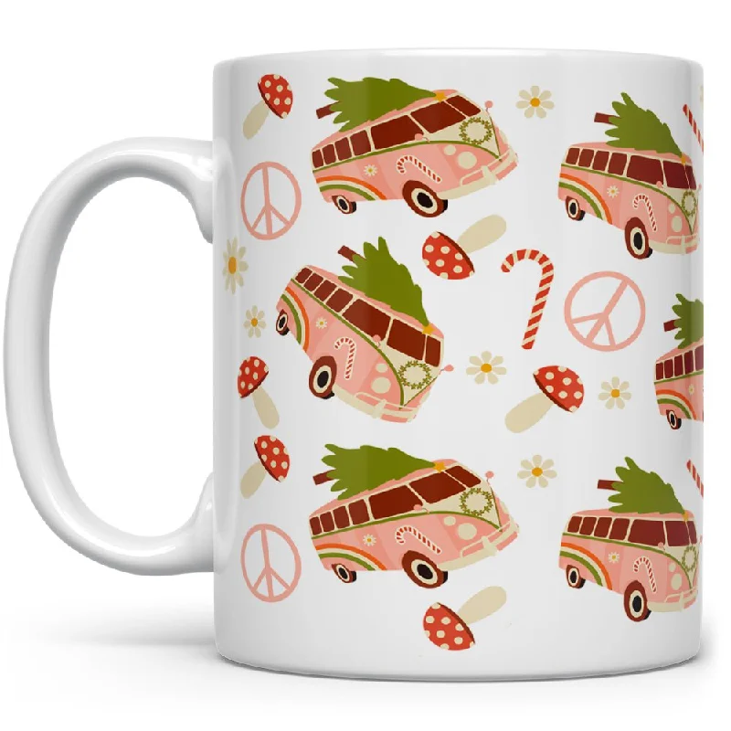 Christmas Peace Bus Mug