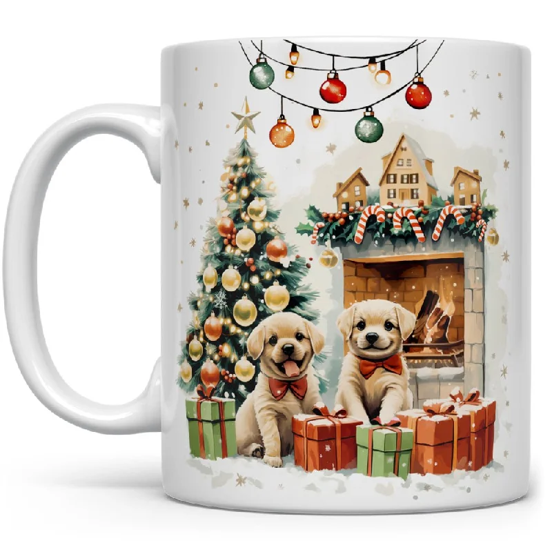 Christmas Puppies Mug