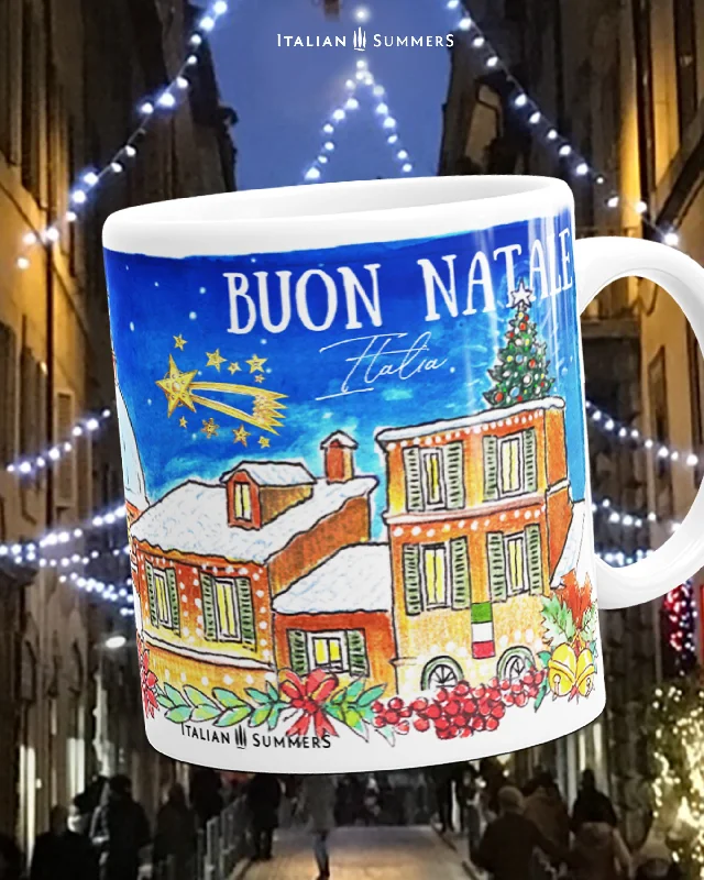 Italy Christmas Mug STARRY NIGHT In Italy by Italian Summers