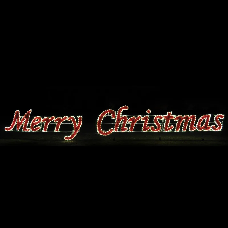 Merry Christmas Sign (Commercial Series) - Warm White  (1121-W) *Pre Order for 2025 Season*