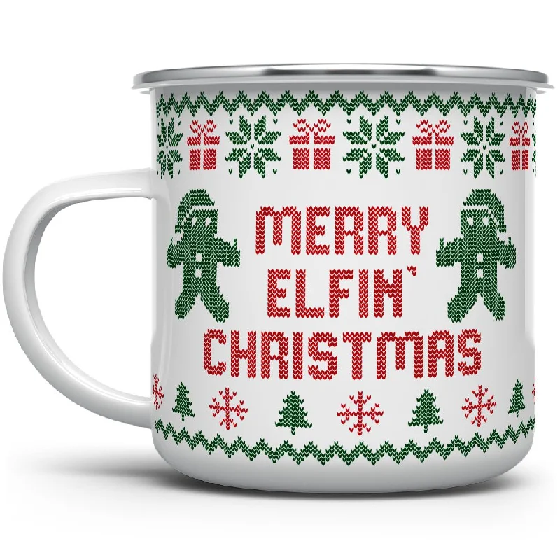 Merry Elfin Christmas Camp Mug