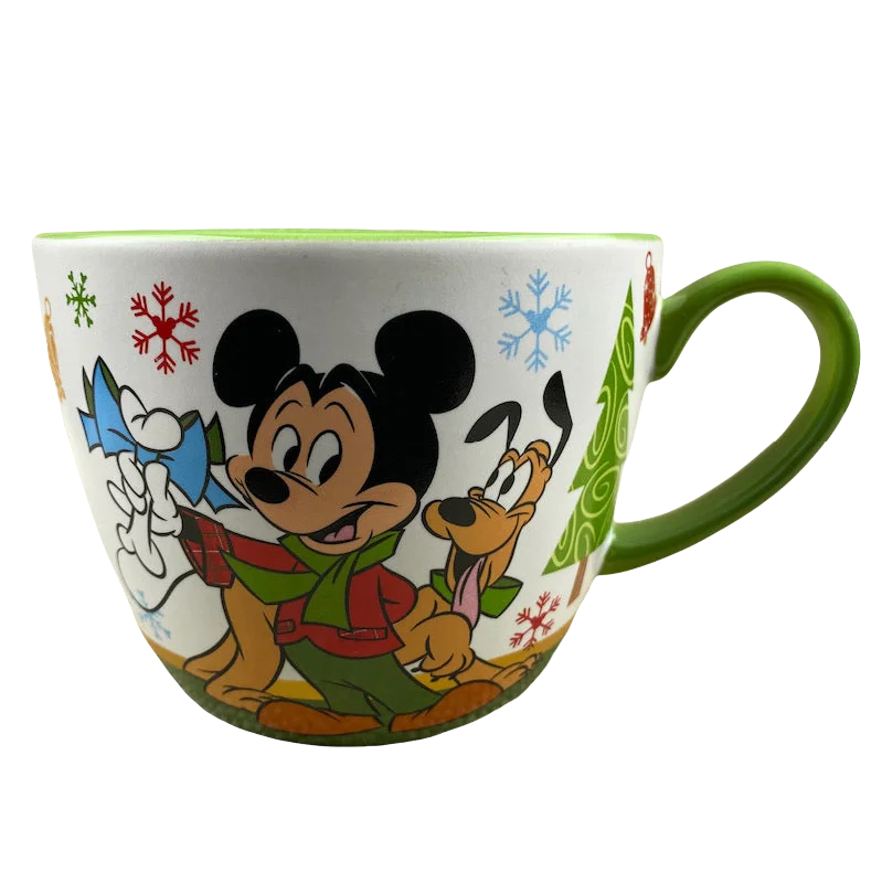 Mickey Mouse Minnie Mouse Pluto Christmas Mug Disney Store