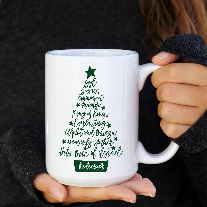 Names Of Christ Christmas Tree 15 oz. Mug