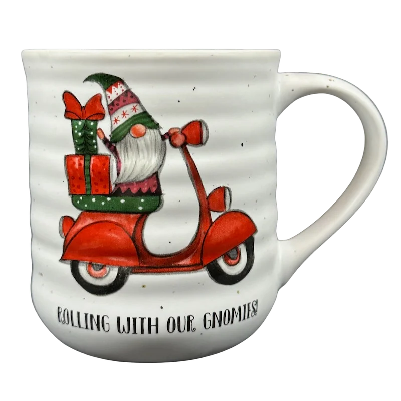 Rolling With Our Gnomies! Christmas Mug Peppermint & Pine