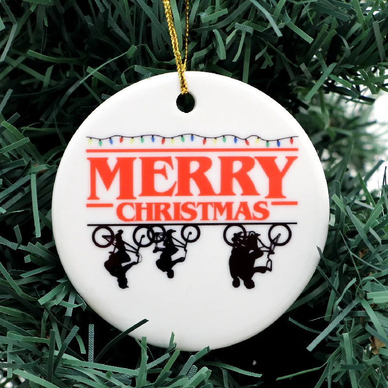 Upside Down Stranger Things Christmas Ornament