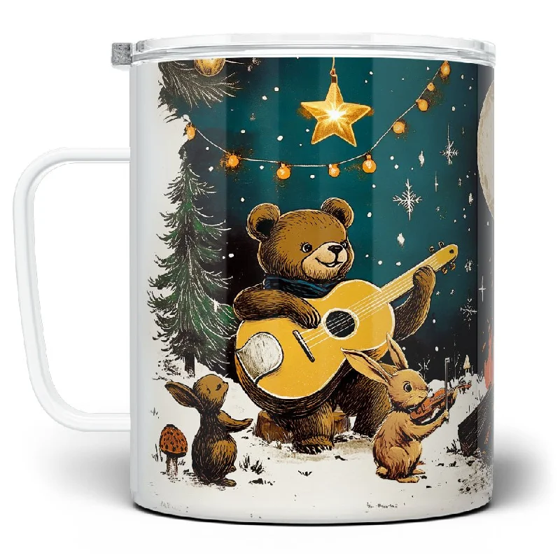 Woodland Christmas Jamboree Insulated Travel Mug