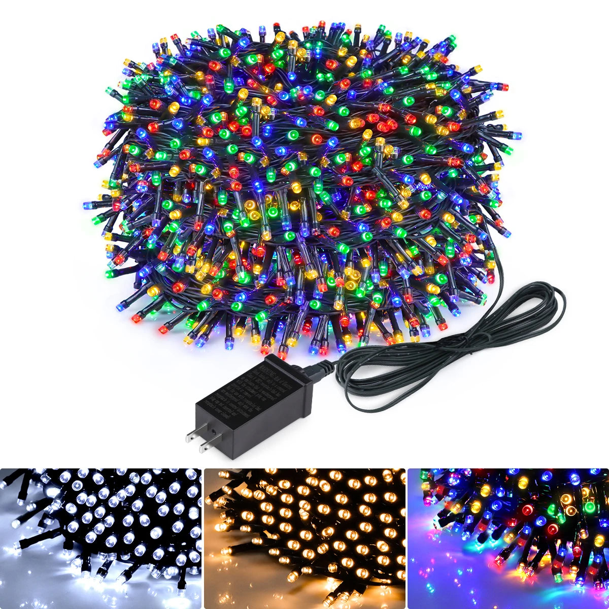 10M-100M Led Light String Street Garland Fairy Light 110V 220V Waterproof Outdoor Garden Party Wedding Christmas Decoration Lamp