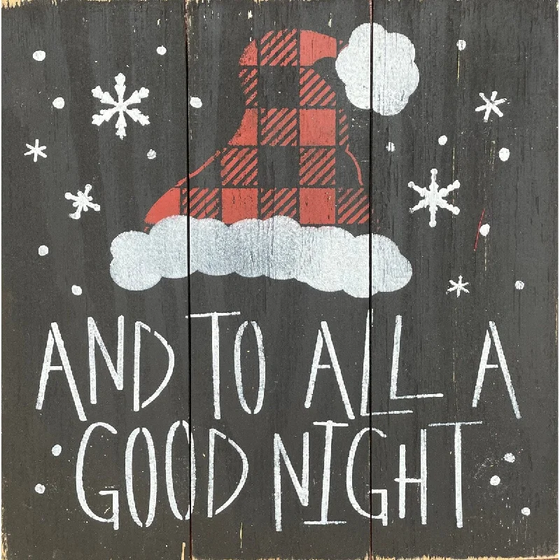 Wooden Christmas Sign - 18" x 18"