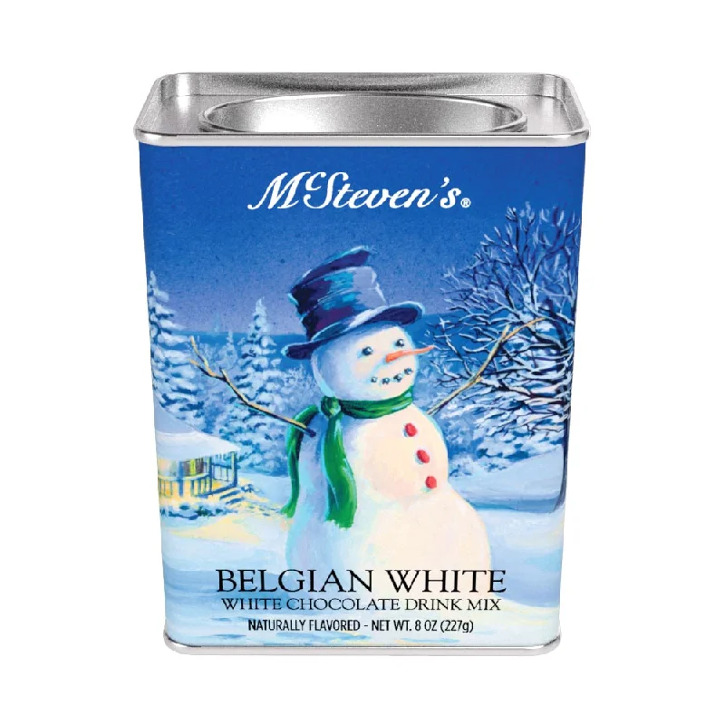 White Christmas Snowman Belgian White Hot Chocolate