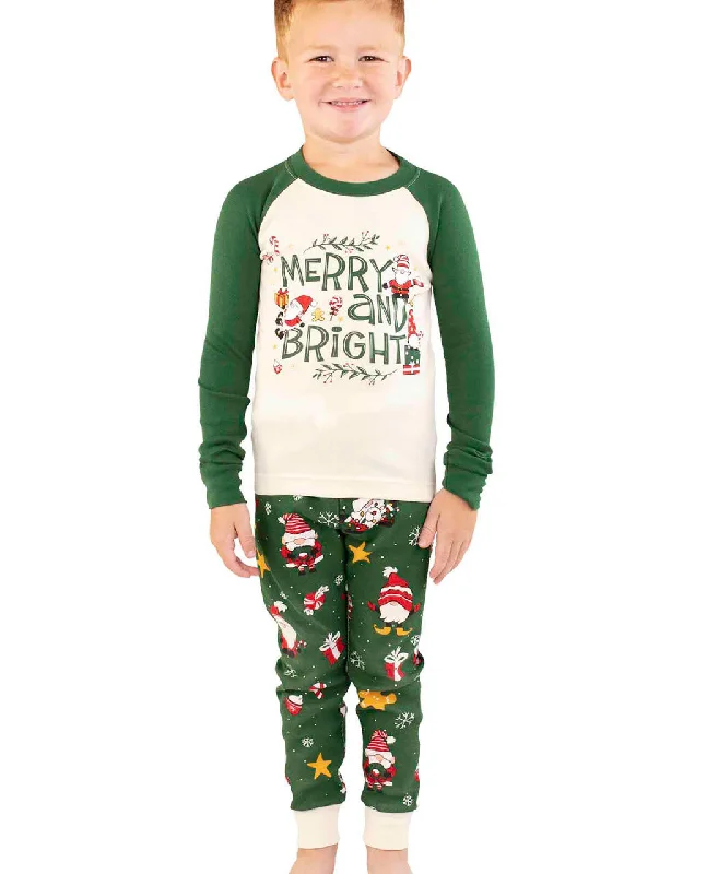 Christmas Gnome Kid's Long Sleeve Pj's