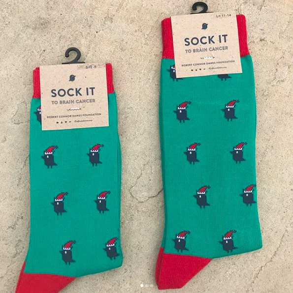 Sock it to brain cancer - Christmas Little Bird