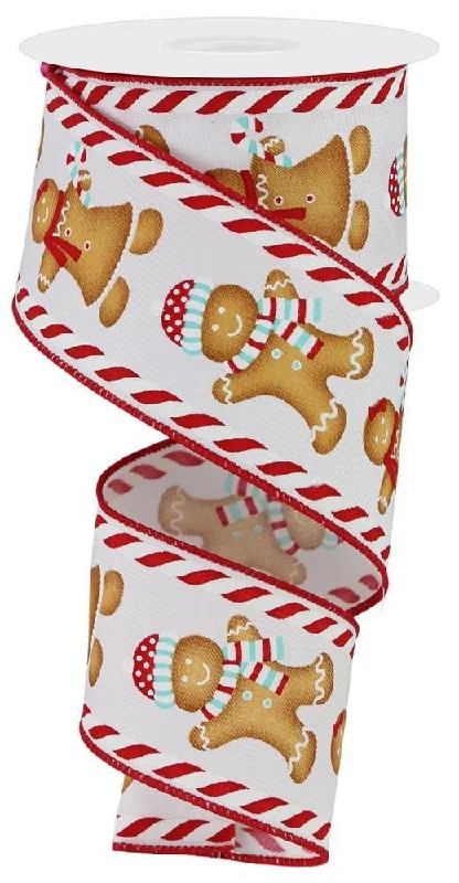 10 Yards of Gingerbread People Royal Ribbon