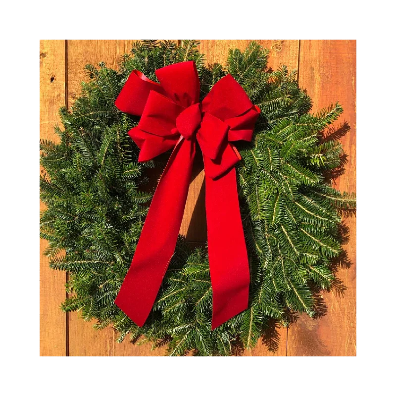 2 Pack of Balsam Fir Wreaths With Bow