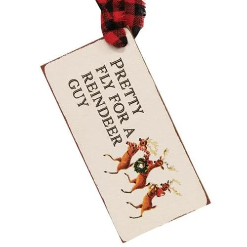 4 Set Christmas Present Wooden Gift Tags