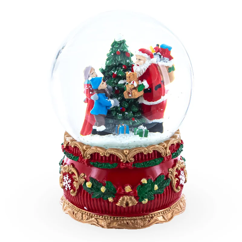 Santa's Gift Giver Musical Snow Water Globe