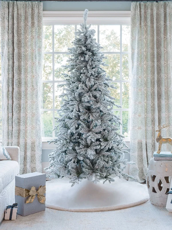 8' Queen Flock® Slim Artificial Christmas Tree Unlit - FINAL SALE