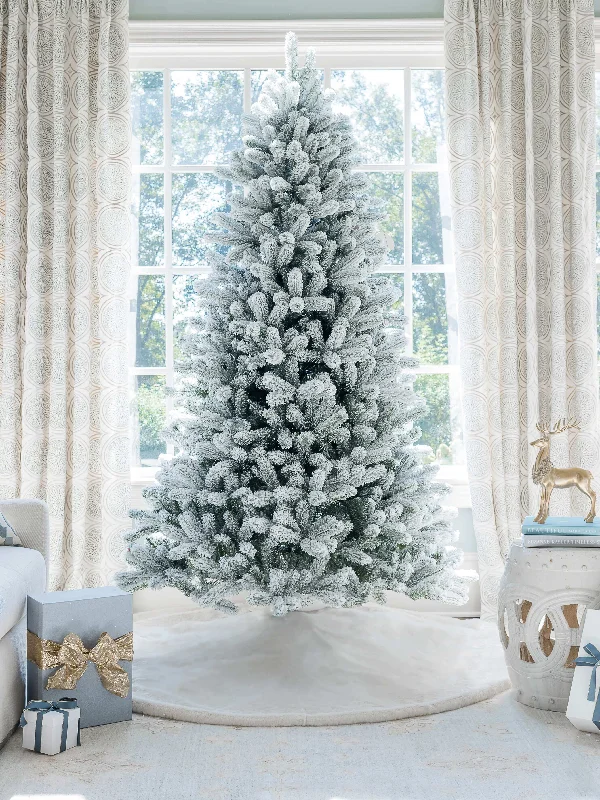 9' King Flock® Tree Unlit - FINAL SALE