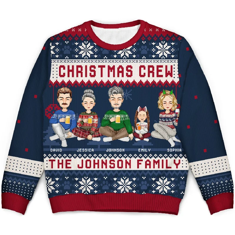 Christmas Crew - Gift For Family - Personalized Unisex Ugly Sweater