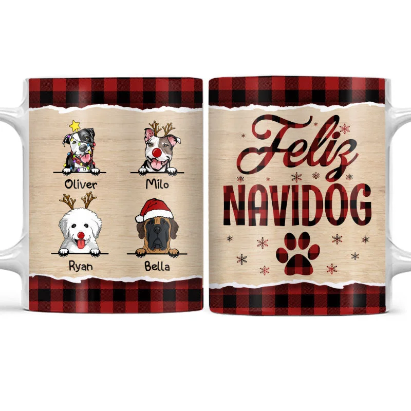 Feliz Navidog Christmas Dog - Christmas Gift For Dog Lovers - Personalized Custom Mug