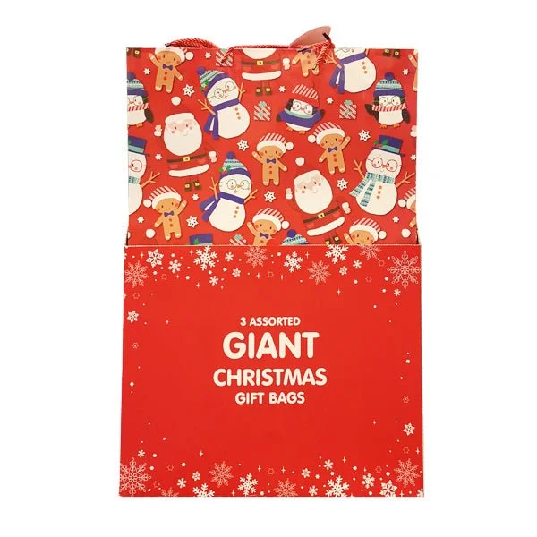 Giant Portrait Christmas Gift Bag Asst