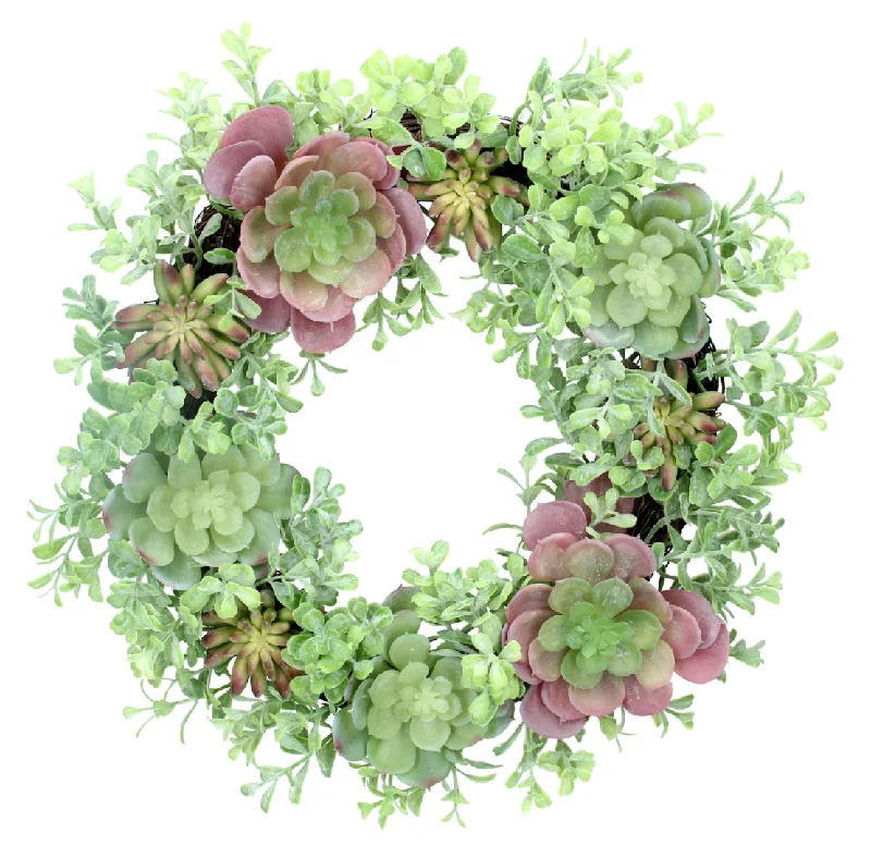 Gisela Graham Succulent Wreath