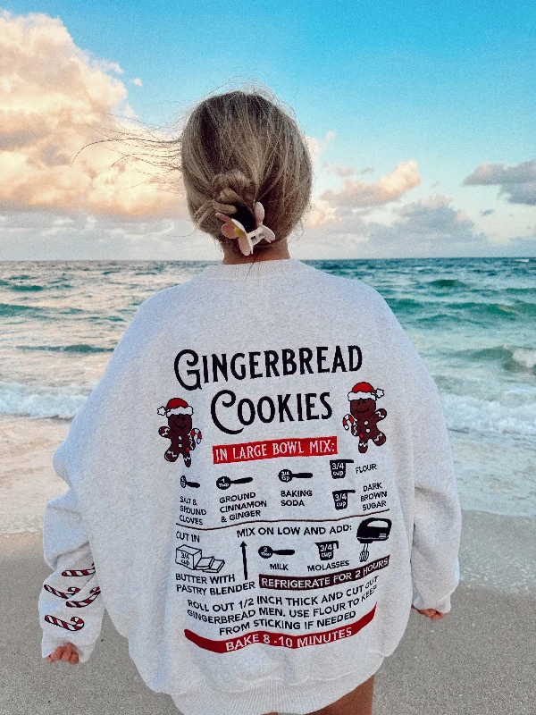 Pearl Gingerbread Recipe Christmas Embroider Sweatshirt