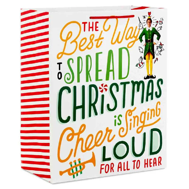 Hallmark : 13" Buddy the Elf™ Christmas Cheer Large Gift Bag