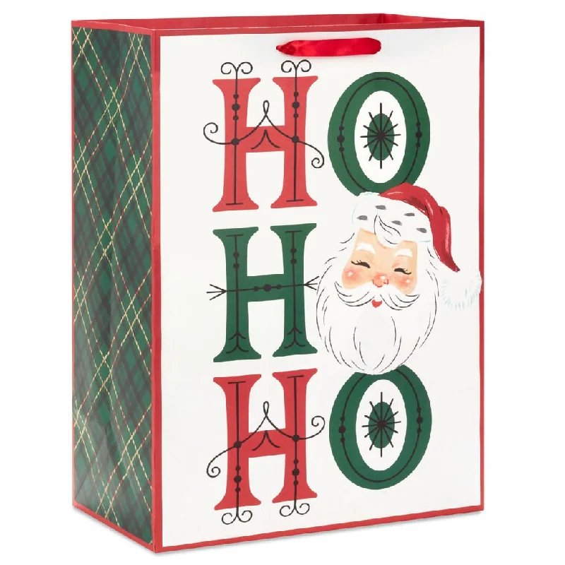 Hallmark : 20" Ho Ho Ho Santa Jumbo Christmas Gift Bag