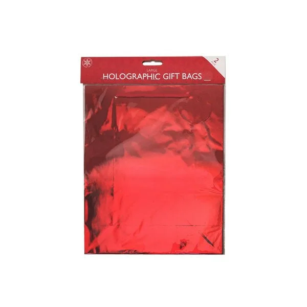 Large Holographic Gift Bags 2 Pack