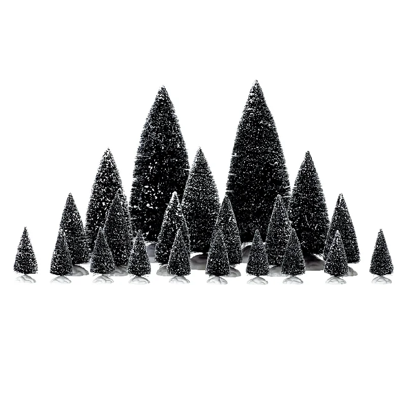 Lemax General Collectibles Accessories: Assorted Pine Trees, Set of 21 #04768