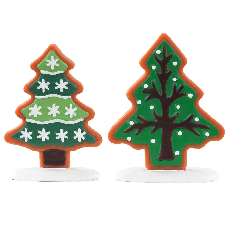 Lemax Sugar N Spice Accessories: Sugar Cookie Trees, Set of 2 #04766