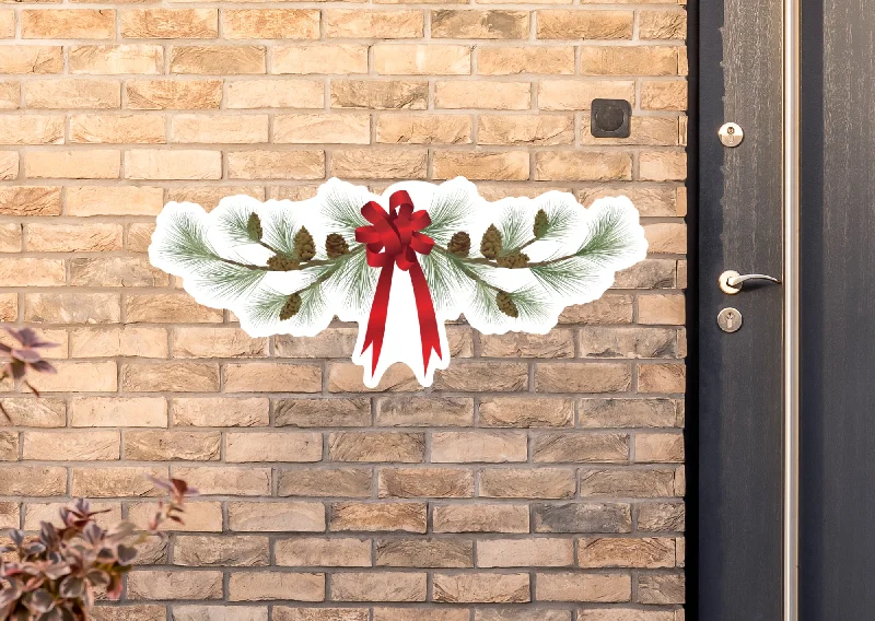 Christmas: Ribbon with Pinecones - Outdoor Graphic