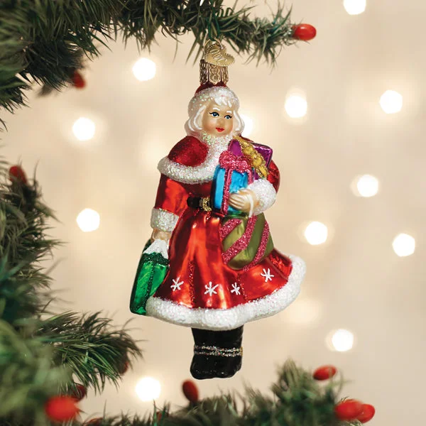 Mrs. Claus Goes Shopping Ornament