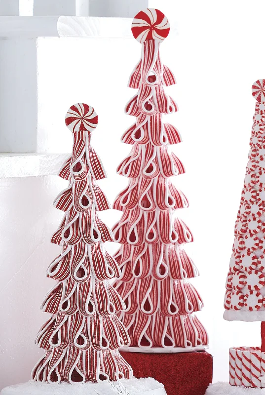 Peppermint Ribbon Candy Trees