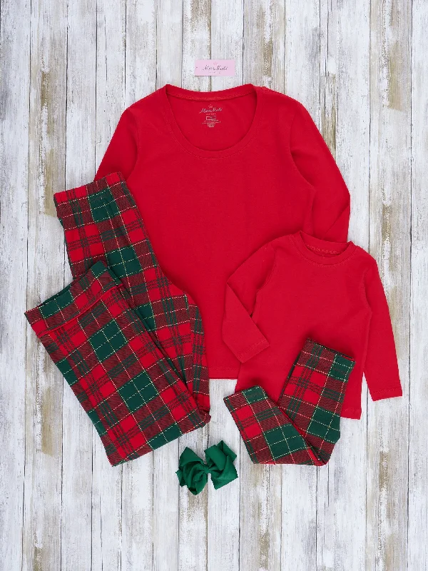 Red Shirt Plaid Family Christmas Pajamas