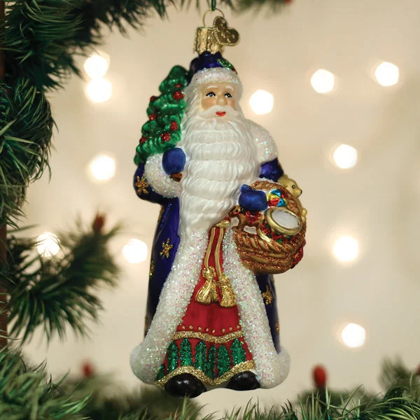 Regal Father Christmas Ornament