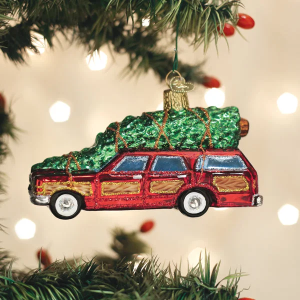 Station Wagon With Tree Ornament