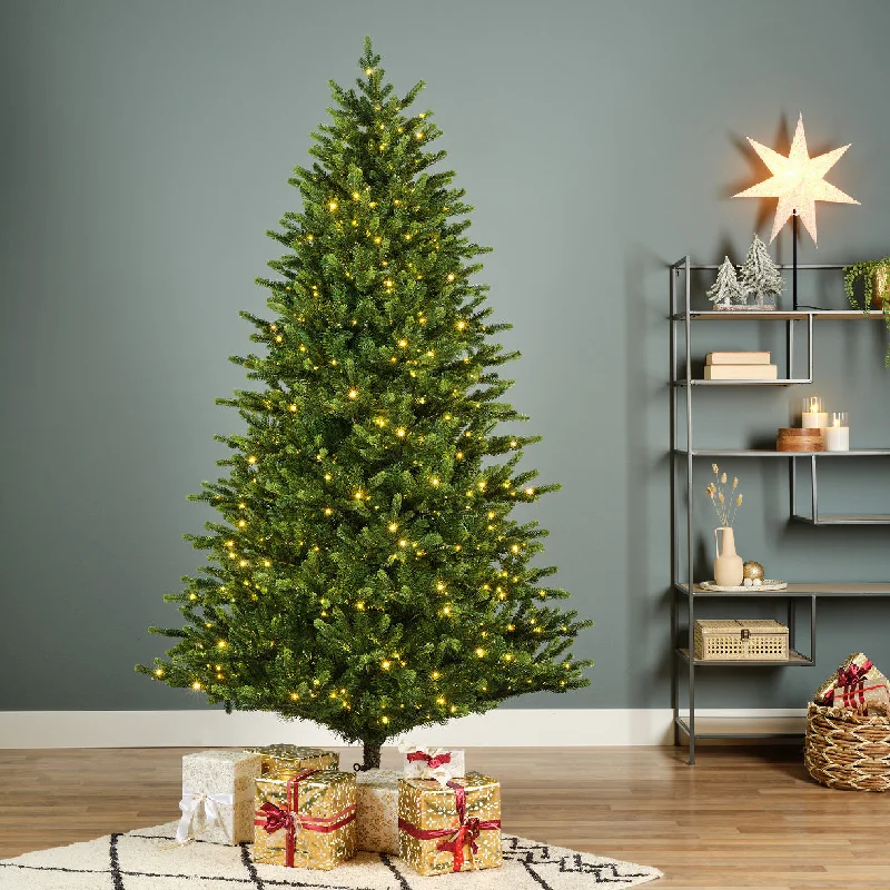 6 FT Sunpeaks Fir Tree Pre-Lit Warm White Micro LED Lights