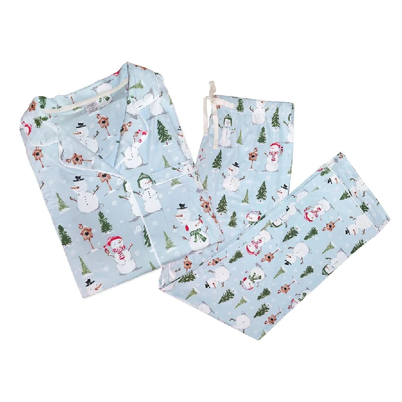 Winter Wonderland Button Down Loungewear Set Assorted Size S,M,L,XL