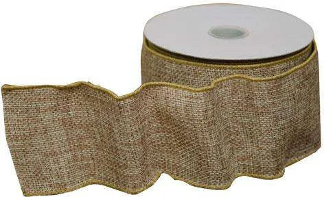 Wired Burlap Ribbon